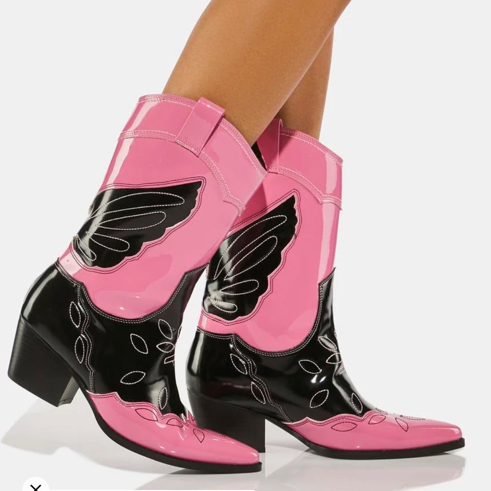 Public Desire- patent  Women's Cowboy Boots - S 7.5 . New without box